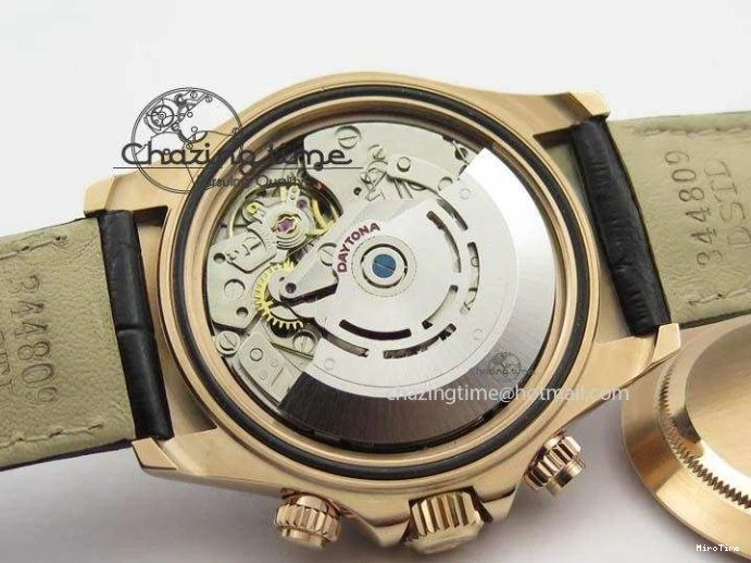 MiroTime 0315 Daytona 116515 Noob 1:1 Best Edition RG Black Dial On Black Leather Strap A NewStyle 3789